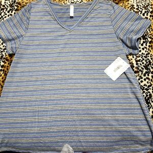 Women's 2x lularoe classic t blue and Grey